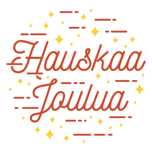Merry christmas finnish lettering PNG Design