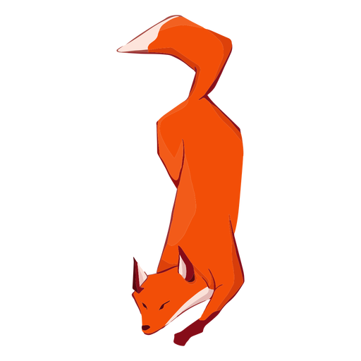 Fox cute animal walking PNG Design