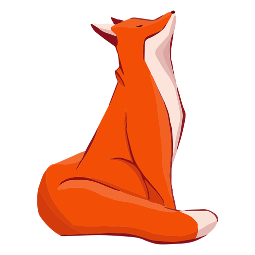 Proud fox animal PNG Design