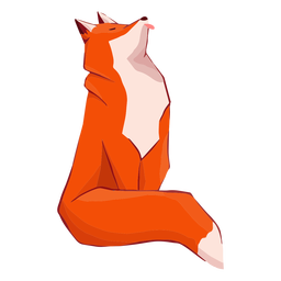 Lustiges Fuchs Tier PNG-Design