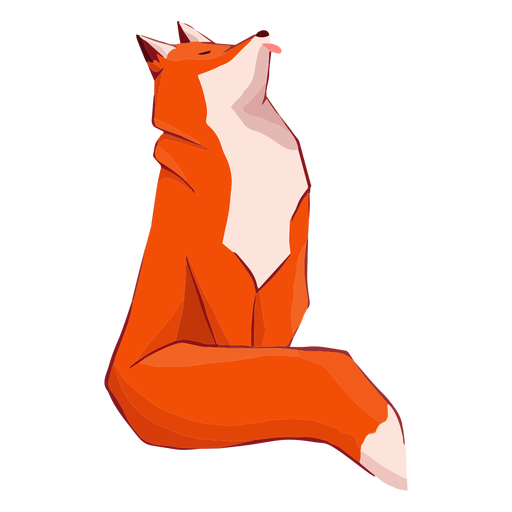 Lustiges Fuchs Tier PNG-Design