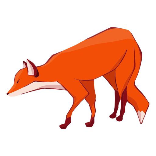 Animal predador raposa Desenho PNG