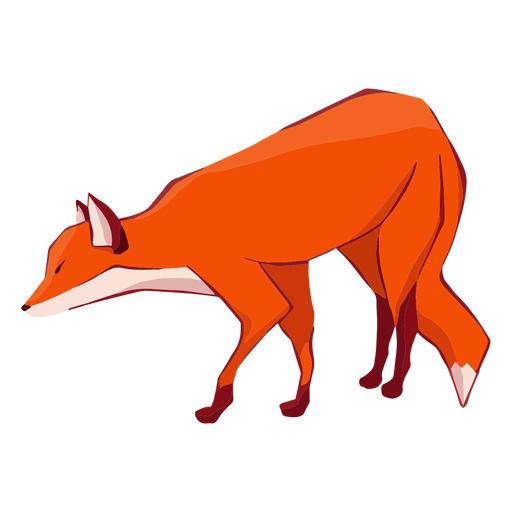 Fox predator animal PNG Design