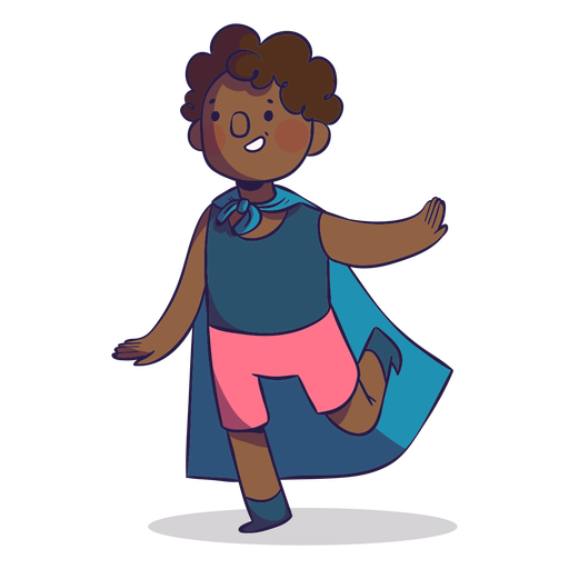Superhero kid character PNG Design