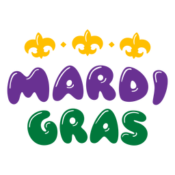 Sprudelnde Beschriftung des Karnevals PNG-Design