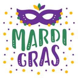 Mardi Gras Mask Quote PNG & SVG Design For T-Shirts