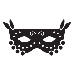 Carnival mask silhouette Transparent PNG