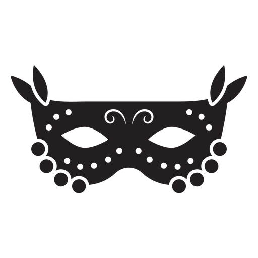 Carnival mask silhouette