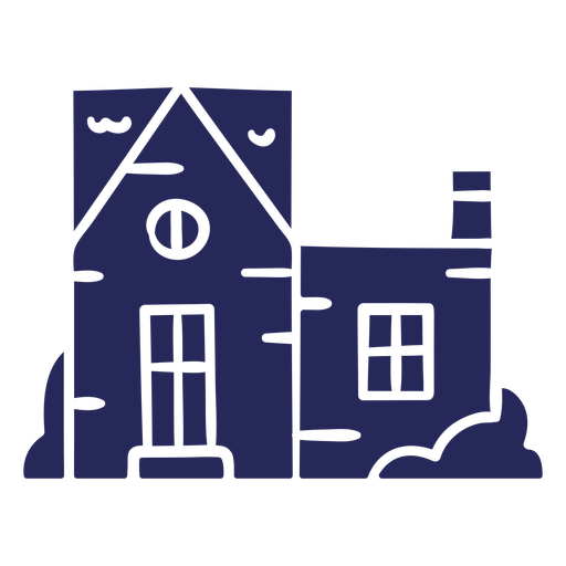 Doodle-Houses-Silhouette - 2 PNG-Design