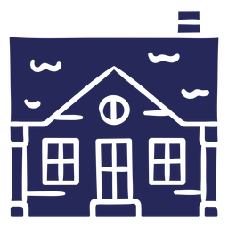 doodle-casas-silhueta - 7 Desenho PNG