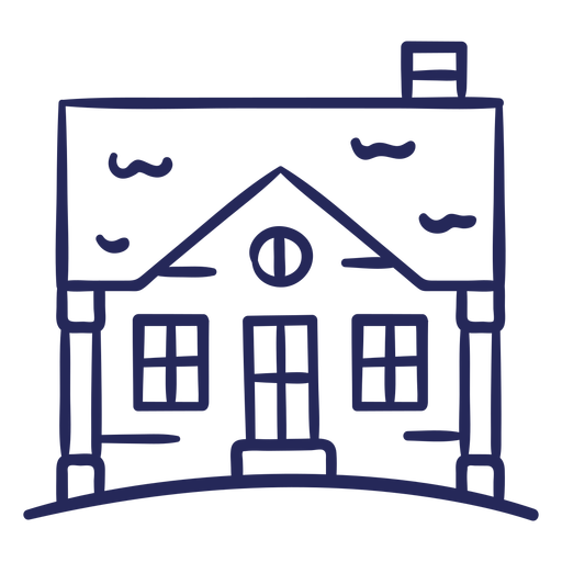 Doodle-Houses-Stroke - 7 PNG-Design