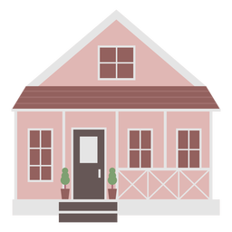 Simple pink house 