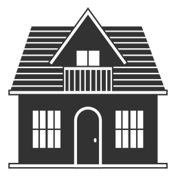Small traditional house icon Transparent PNG