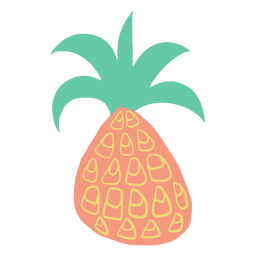 Desenho de abacaxi rabisco Desenho PNG