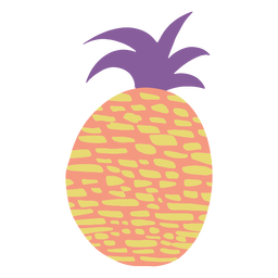 Ícone de abacaxi rabisco Desenho PNG