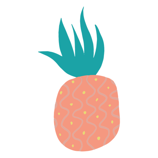 Gekritzel gepunktete Ananas PNG-Design