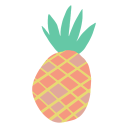 Doodle design simples de abacaxi Desenho PNG