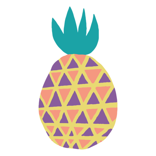 Doodle abstract pineapple  PNG Design
