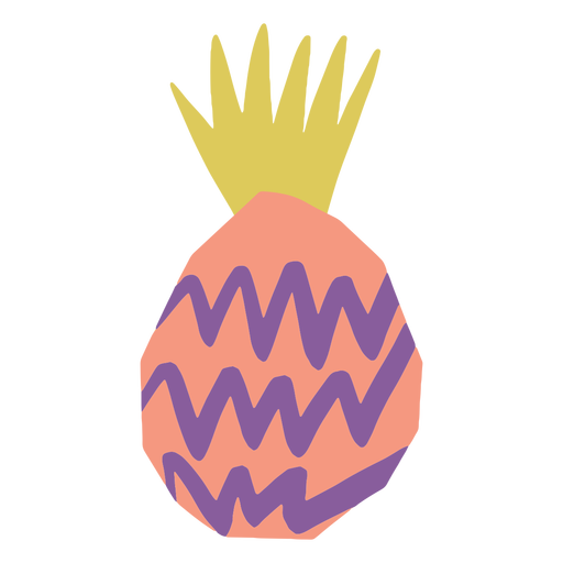 Doodle de ícone de abacaxi Desenho PNG