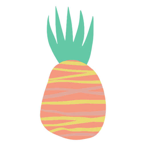 Abstract lines doodle pineapple PNG Design
