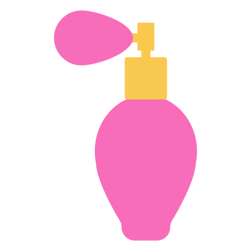 Botella de perfume vintage rosa plana Diseño PNG