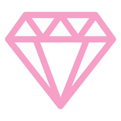 Diamante rosa geom?trico Diseño PNG