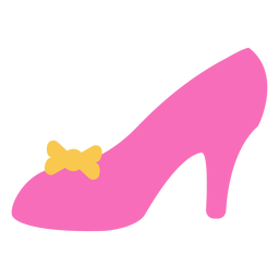 Zapato tacón plano rosa Diseño PNG
