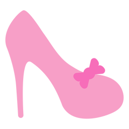Flat pink high heel shoe PNG Design Transparent PNG