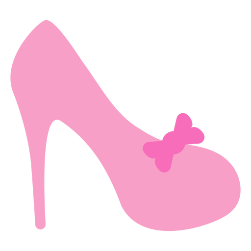 Sapato de salto alto rosa liso Desenho PNG