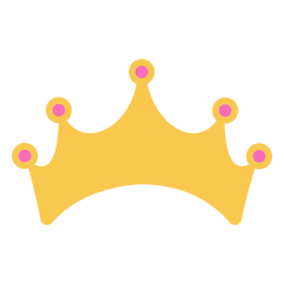 Coroa dourada simples com detalhes