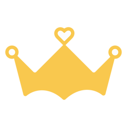 Decoração de coração de coroa Transparent PNG