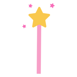 Magia de cetro estelar Diseño PNG