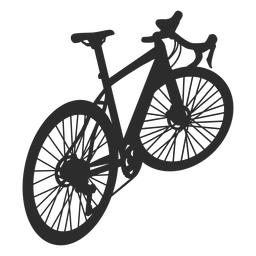 Side racing bicycle silhouette PNG Design Transparent PNG