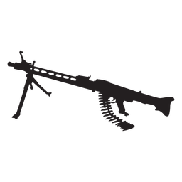 silhueta de arma de rifle Desenho PNG