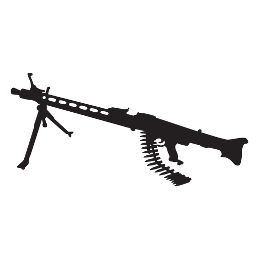 Rifle gun silhouette PNG Design