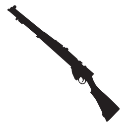 Shotgun army weapon silhouette PNG Design Transparent PNG