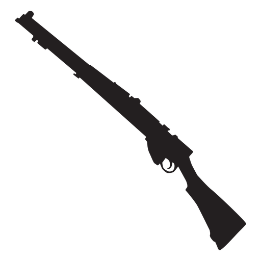 Shotgun army weapon silhouette PNG Design