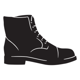 Profile boot silhouette Transparent PNG