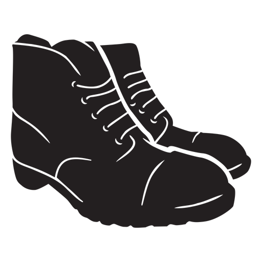 Recorte de botas de combate de soldado Desenho PNG