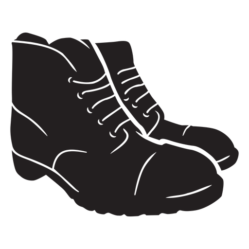 Soldier combat boots cut-out PNG Design