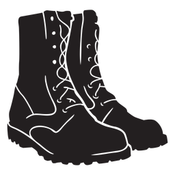 Soldier army combat boots PNG Design Transparent PNG