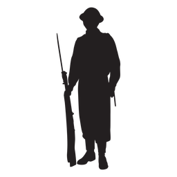 Soldier gun silhouette Transparent PNG