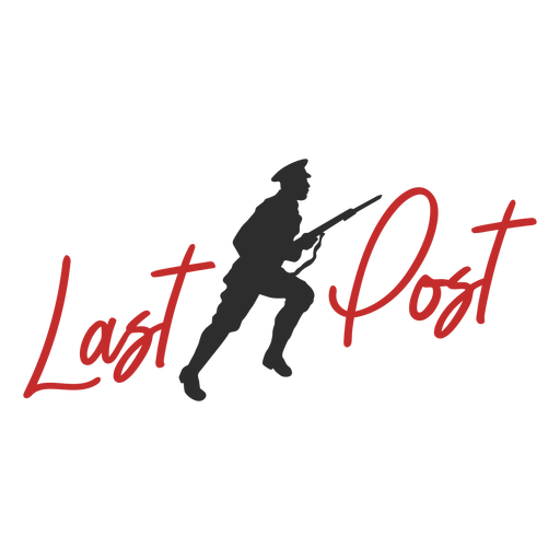 Last post remembrance day badge PNG Design