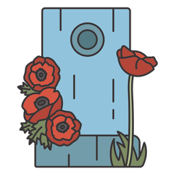Remembrance day gravestone poppy Transparent PNG
