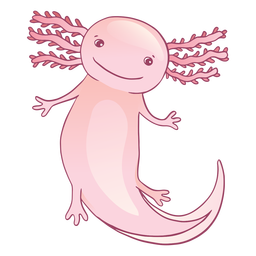 Cute dibujos animados de axolotl