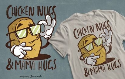 Chicken nugget quote t-shirt design