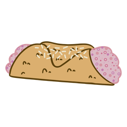 Postre dulce de fresa Diseño PNG