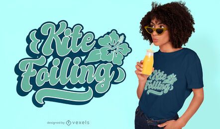 Kite foiling t-shirt design Kite foiling t-shirt design
