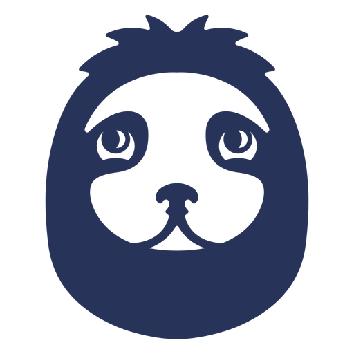 Animal face cut-out PNG Design