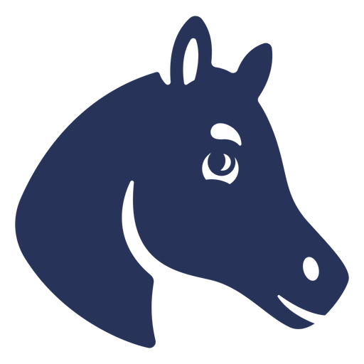Happy horse head cut-out PNG Design